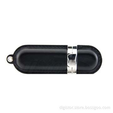 Leather USB 2.0, 1GB-32GB, emboss logo or silk printing logo, high level, good quality